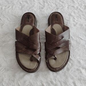 Born Brown Leather Sandals